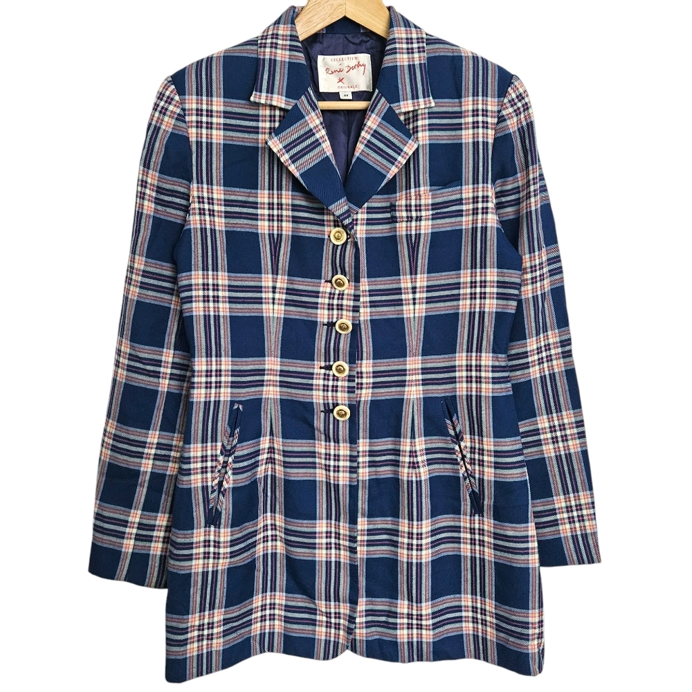 Vintage Rene Derhy Plaid Blazer Jacket